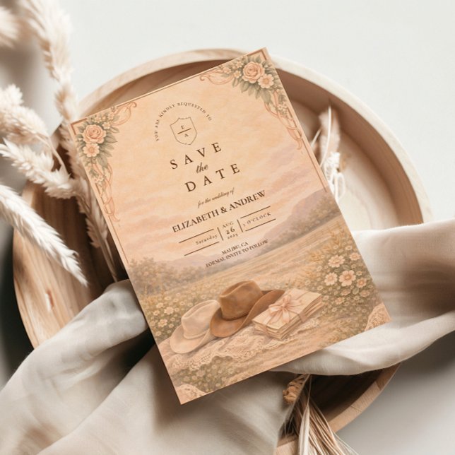 Save The Date Mariage Souvenir de Prairie Occidentale (Créateur téléchargé)
