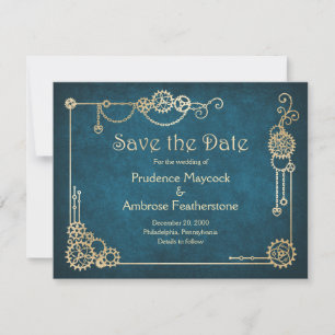 Save The Date Mariage Steampunk