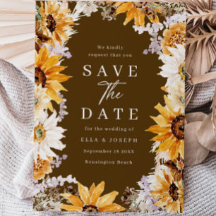 Save The Date Mariage Sunshine Automne et été