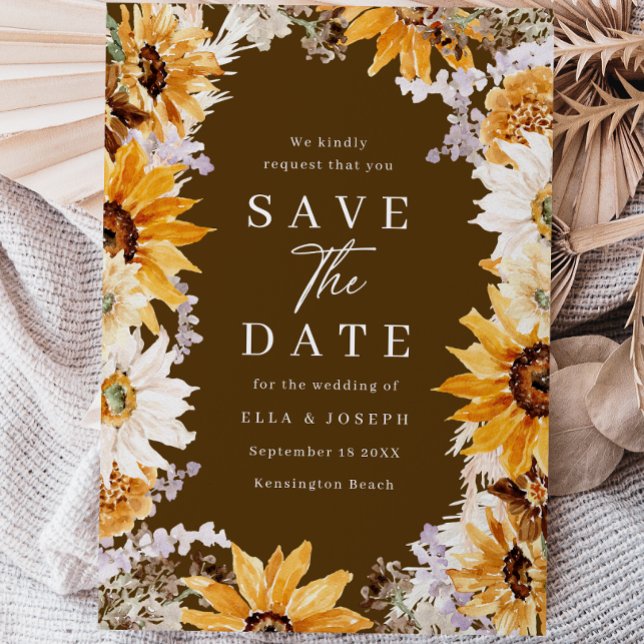 Save The Date Mariage Sunshine Automne et été (Créateur téléchargé)