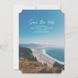 Save The Date Mariage sur la plage côtière Économisez la date