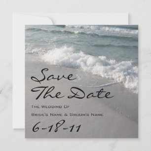 Save The Date Mariage sur la plage Enregistrer la date - Ocean W