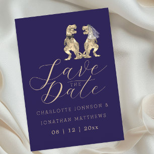 Save The Date Mariage sur le thème des dinosaures