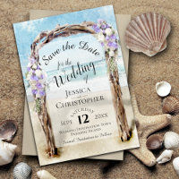 Mariage sur une Arche de Plage en Bois Flotté avec