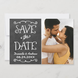 Save The Date Mariage Tableau Noir Photo Panneau Partagé