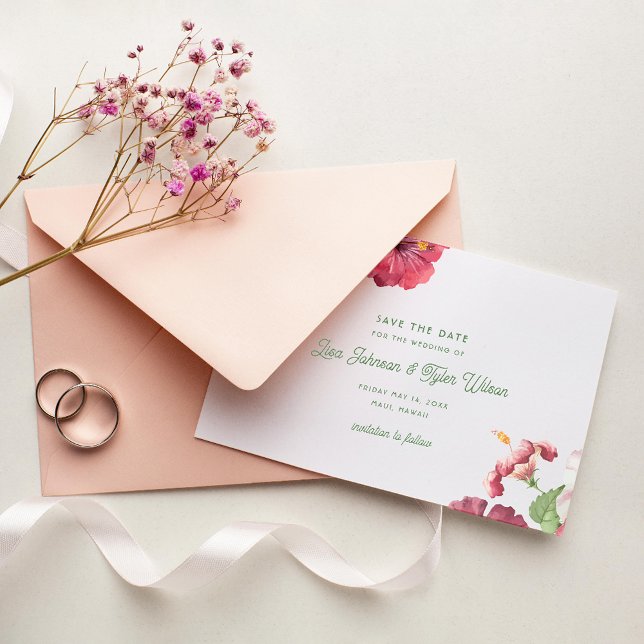 Save The Date Mariage tropical (Créateur téléchargé)