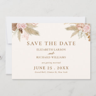 Save The Date Mariage Tropical Bohème Moderne Exotique