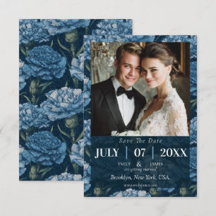 Save The Date Mariage Tropical Classique aux Œillets