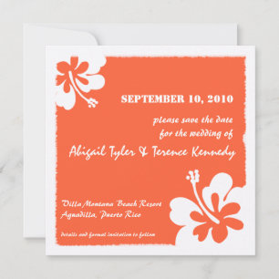 Save The Date Mariage tropical - Enregistrer la date