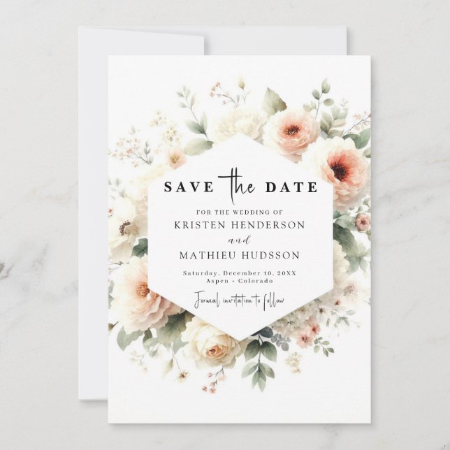 Save The Date Mariage unique de la pêche de la sauce (Devant)