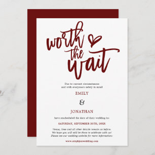 Save The Date Mariage vaut le script d'attente Bourgogne