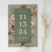 Mariage Vert Sauge Poussiéreux | Fleurs de Jardin