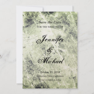 Save The Date Mariage Vintage Économisez la Date Unique Classiqu