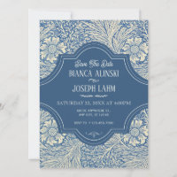 MARIAGE VINTAGE FLEUR BLEUE