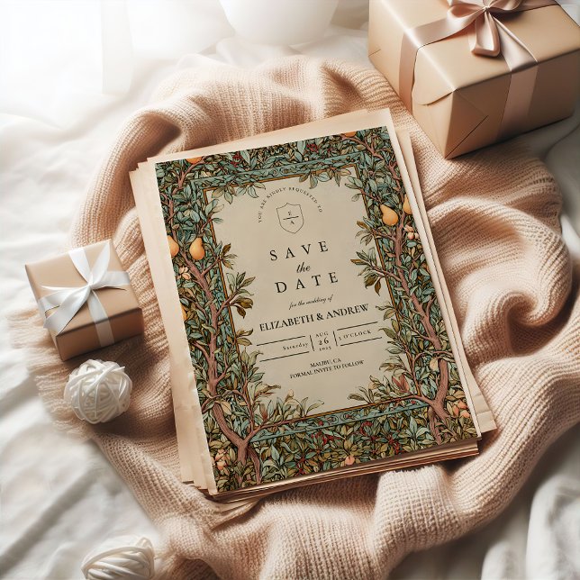 Save The Date Mariage vintage Orchard (Créateur téléchargé)