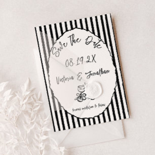 Save The Date Mariage vintage Retro Enregistrer La Date
