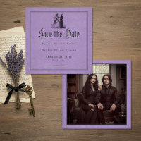 Mariage Violet Toile Gothique Noir Vintage