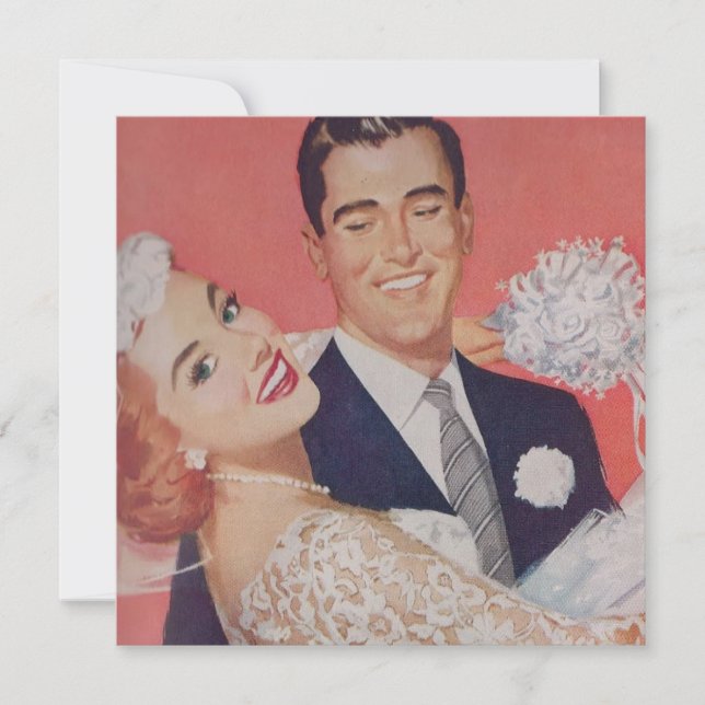 Save The Date Mariée aux cheveux roux et yeux verts Mariage (Devant)