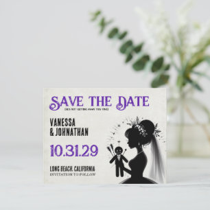 Save The Date Mariée avec mari poupée vaudou