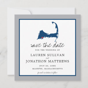 Save The Date Mashpee Cape Cod Mariage Coeur mobile
