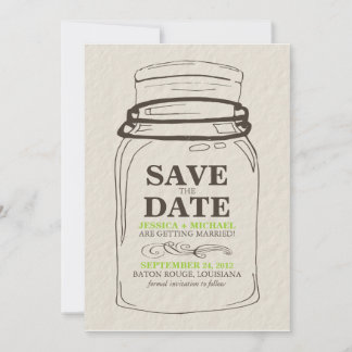 Save The Date Mason Jar Enregistrer la date