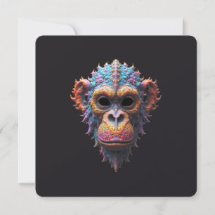Save The Date Masque de chimpanzé orné