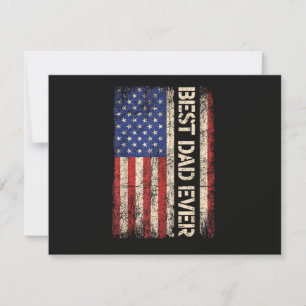 Save The Date Meilleur Papa Jamais Drapeau Américain Cadeaux pou