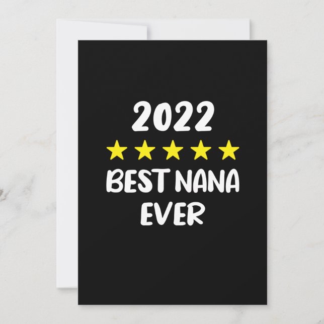 Save The Date Meilleure Nana Ever Mothers Day 2022 5 étoiles Cla (Devant)
