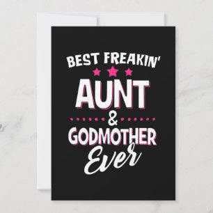 Save The Date Meilleure tante Freakin Et Meilleure Godmère Jamai