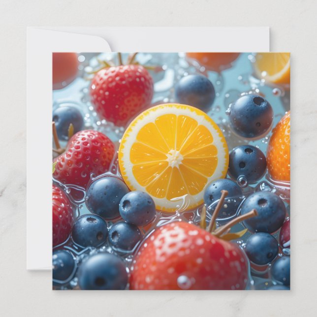 Save The Date Mélange de fruits aquatiques (Devant)