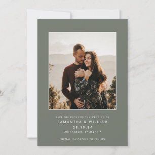 Save The Date Mélange moderne et minimaliste de photos