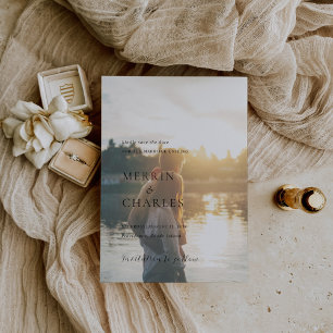 Save The Date Merrin Photo Mariage élégant