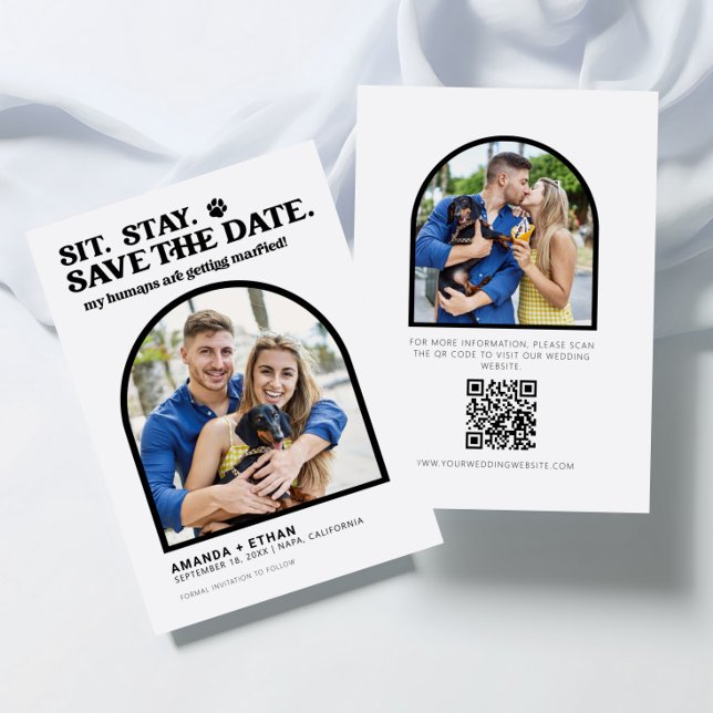 Save The Date Mes humains deviennent Mariages de chiens mariés (Créateur téléchargé)