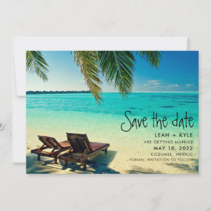 Save The Date Mexico Beach Destination Wedding Sauvez la date