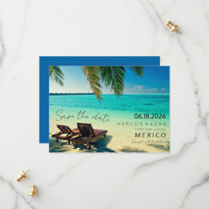 Save The Date Mexique Destination Beach Wedding Enregistrer la d