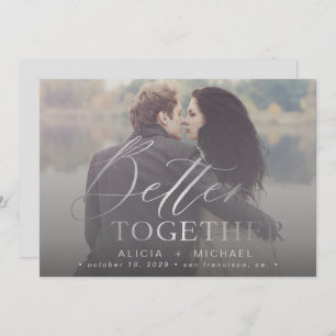 Save The Date Mieux ensemble script photo mariage enregistrer la