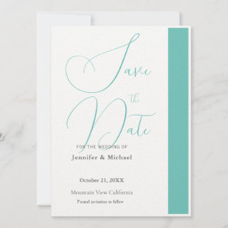 Save The Date Mignon Professionnel Minimaliste Simple Moderne Bl