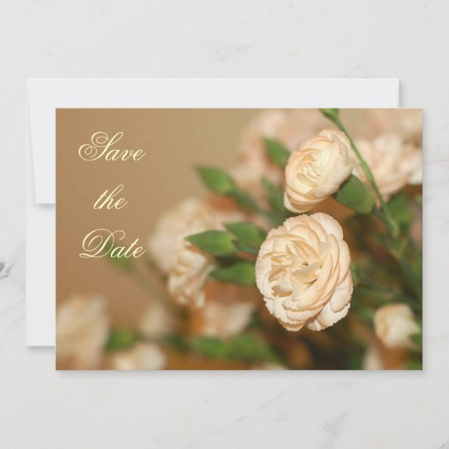 Save The Date Mini-Carnation Enregistrer la date/l'invitation (Devant)