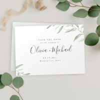 Minimalisme verdure calligraphie simple enregistre
