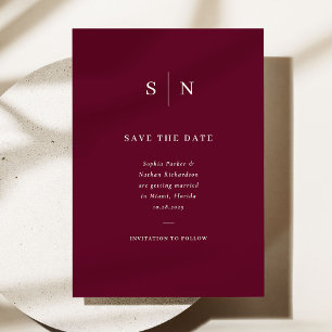 Save The Date Minimaliste et Chic Mariage Bourgogne