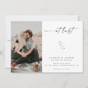 Save The Date Minimaliste Moderne Enfin Calligraphie