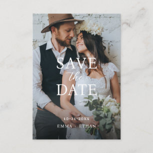 Save The Date Minimaliste Moderne Gris Olive