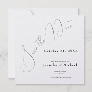 Save The Date Minimaliste Moderne Simple Élégant Professionnel