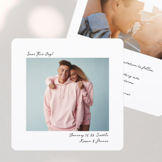 Save The Date minimaliste moderne simple Mariage Photo Insta Fil