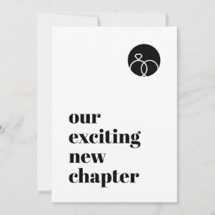 Save The Date Minimaliste Notre Nouveau Chapitre Moderne Gras Po