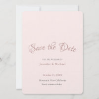 Minimaliste Professionnel Couleur Or Rose Simple