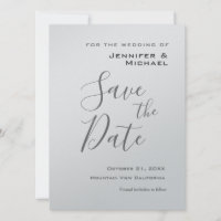 Minimaliste professionnel Mariage argent moderne