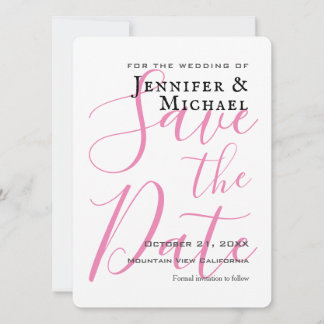 Save The Date Minimaliste professionnel mariage moderne
