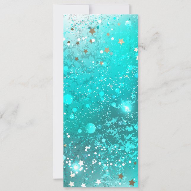 Save The Date Mint Turquoise Foil Background (Devant)