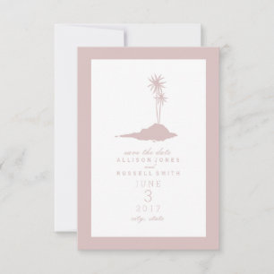 Save The Date Modern Island Beach Mariage Enregistrer La Date - 